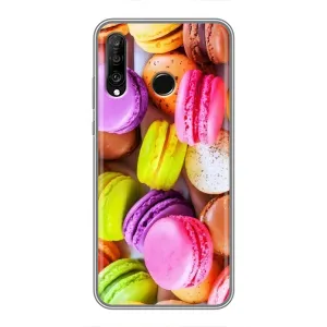Чехол с изображением вкусной еды для Huawei P30 Lite (Макаруны)