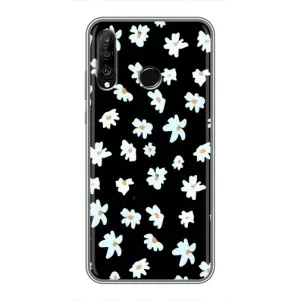 Чехол с ромашками на Huawei P30 Lite (Маленькие ромашки)