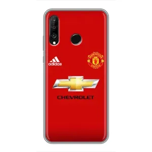 Силиконовые Чехлы принт Футбол на Huawei P30 Lite (Man United)