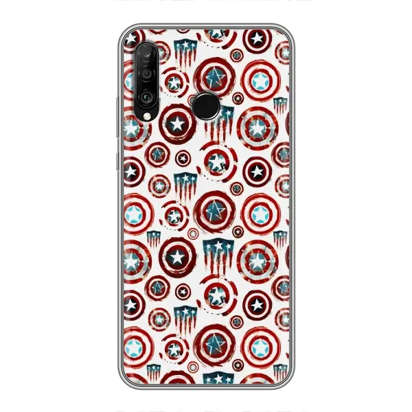 Чехол с рисунком «Марвел щиты» для Huawei P30 Lite / Nova 4e Чехол с рисунком «Марвел щиты» для Huawei P30 Lite / Nova 4e