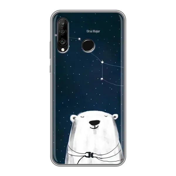 Чехол с рисунком «Медведица» для Huawei P30 Lite / Nova 4e Чехол с рисунком «Медведица» для Huawei P30 Lite / Nova 4e