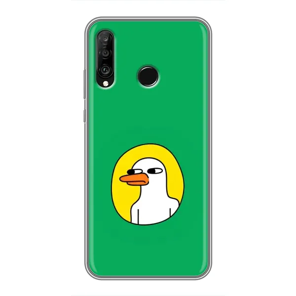 Чехол с рисунком «Мем Утка» для Huawei P30 Lite / Nova 4e Чехол с рисунком «Мем Утка» для Huawei P30 Lite / Nova 4e