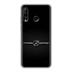 Силіконовий бампер з картинкою машини на Huawei P30 Lite (Mercedes)