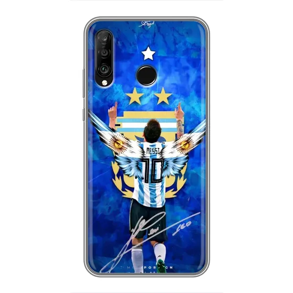 Чехол с рисунком «Месси Аргентина» для Huawei P30 Lite / Nova 4e Чехол с рисунком «Месси Аргентина» для Huawei P30 Lite / Nova 4e