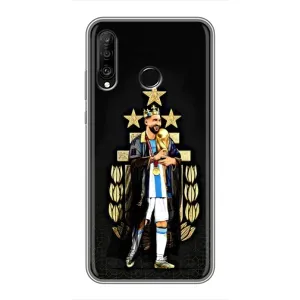Чехлы Лео Месси Аргентина для Huawei P30 Lite (Месси король)