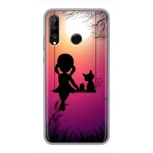 Чехол с рисунком «На качели» для Huawei P30 Lite / Nova 4e