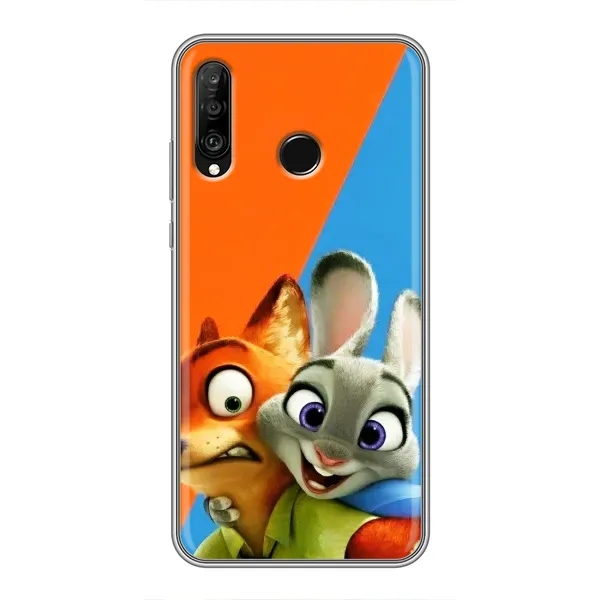 Чехол с рисунком «Ник и Хопс» для Huawei P30 Lite / Nova 4e Чехол с рисунком «Ник и Хопс» для Huawei P30 Lite / Nova 4e