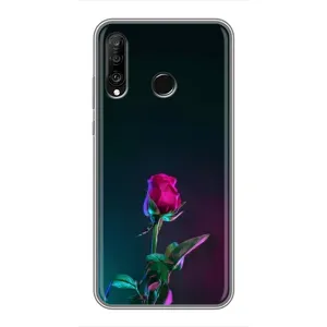 Чехлы с принтом Розочки для Huawei P30 Lite (Ночная роза)