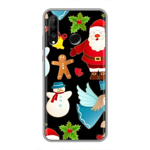 Чехол с рисунком «Новогодний дизайн» для Huawei P30 Lite / Nova 4e Чехол с рисунком «Новогодний дизайн» для Huawei P30 Lite / Nova 4e