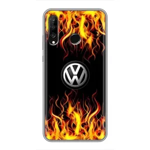 Чохол "Фольксваген" для Huawei P30 Lite (Вогняний Лого)