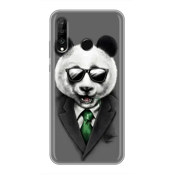 Чехол с рисунком «Панда в очках» для Huawei P30 Lite / Nova 4e Чехол с рисунком «Панда в очках» для Huawei P30 Lite / Nova 4e