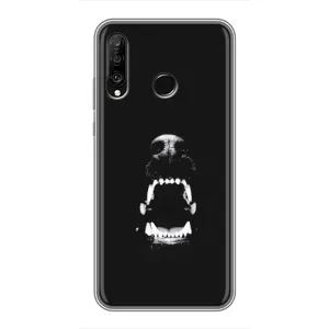 Чехол ДОБЕРМАН для Huawei P30 Lite (Пасть добермана)