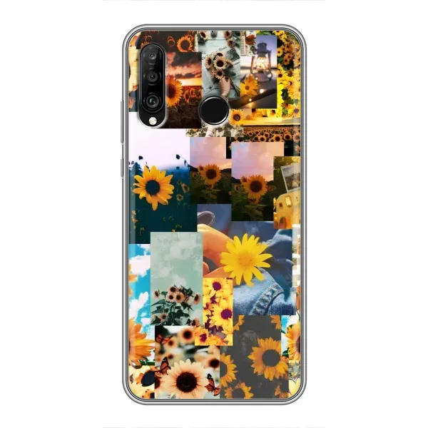 Чехол с рисунком «Подсолнуховый дизайн» для Huawei P30 Lite / Nova 4e Чехол с рисунком «Подсолнуховый дизайн» для Huawei P30 Lite / Nova 4e