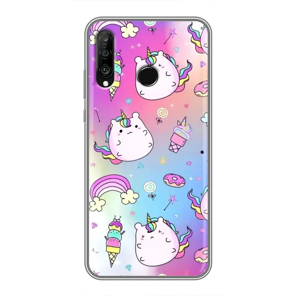 Чехол с рисунком «Радуга и Единорог» для Huawei P30 Lite / Nova 4e Чехол с рисунком «Радуга и Единорог» для Huawei P30 Lite / Nova 4e