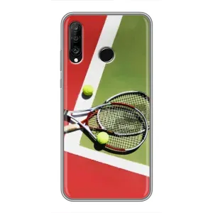 Чехлы с принтом Спортивная тематика для Huawei P30 Lite (Ракетки теннис)