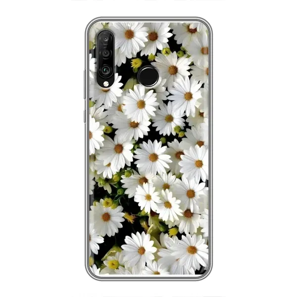 Чехол с рисунком «Рамка в ромашках» для Huawei P30 Lite / Nova 4e Чехол с рисунком «Рамка в ромашках» для Huawei P30 Lite / Nova 4e