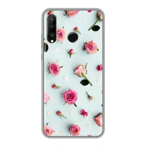Чехлы с принтом Розочки для Huawei P30 Lite (Разные цветы)