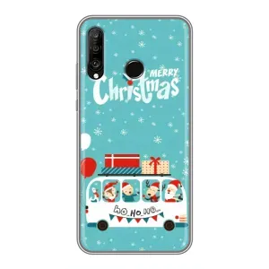 Силиконовый бампер на рождество для Huawei P30 Lite (Рождественское настроение)