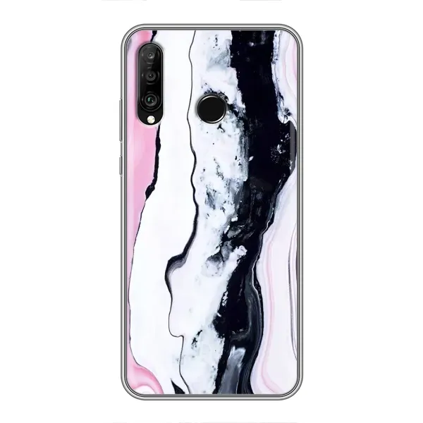 Чехол с рисунком «Розовый мрамор» для Huawei P30 Lite / Nova 4e Чехол с рисунком «Розовый мрамор» для Huawei P30 Lite / Nova 4e