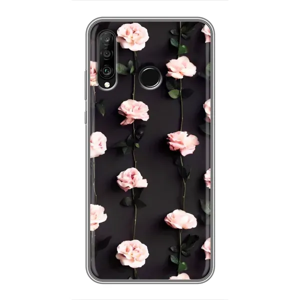 Чехол с рисунком «Розы» для Huawei P30 Lite / Nova 4e