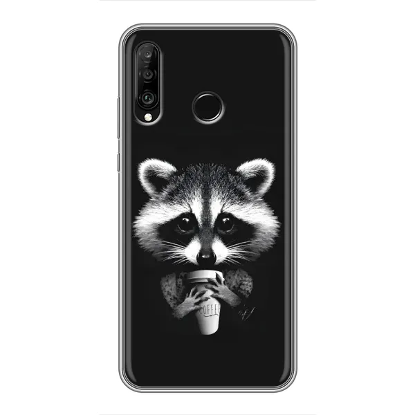 Чехол с рисунком «С кофем» для Huawei P30 Lite / Nova 4e Чехол с рисунком «С кофем» для Huawei P30 Lite / Nova 4e