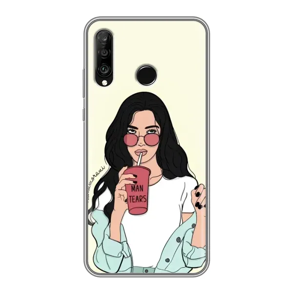 Чехол с рисунком «С напитком» для Huawei P30 Lite / Nova 4e Чехол с рисунком «С напитком» для Huawei P30 Lite / Nova 4e