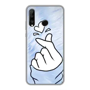 Чехлы (Знак сердечка) на Huawei P30 Lite (Сердечка знак)