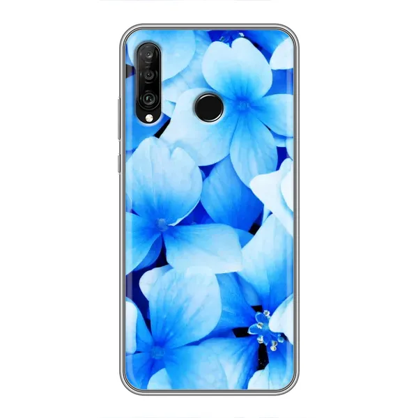 Чохол з малюнком «Сині квіти» для Huawei P30 Lite / Nova 4e Чохол з малюнком «Сині квіти» для Huawei P30 Lite / Nova 4e