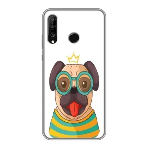 Бампер для Huawei P30 Lite с картинкой "Песики" (Собака Король)