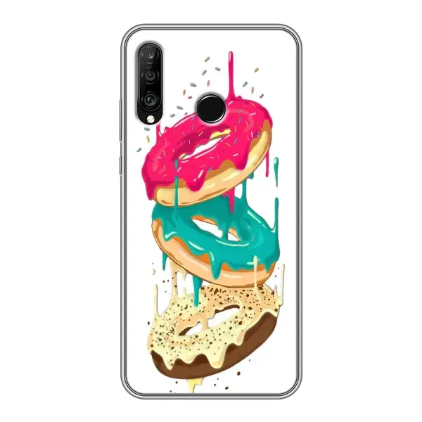 Чехол с рисунком «Сочные пончики» для Huawei P30 Lite / Nova 4e Чехол с рисунком «Сочные пончики» для Huawei P30 Lite / Nova 4e