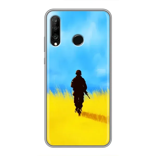 Чехол с рисунком «Солдат в поле» для Huawei P30 Lite / Nova 4e Чехол с рисунком «Солдат в поле» для Huawei P30 Lite / Nova 4e