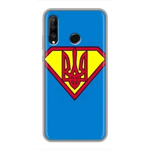 Чехол с картинкой (Патриотический ГЕРБ) на Huawei P30 Lite (Super - Герб)