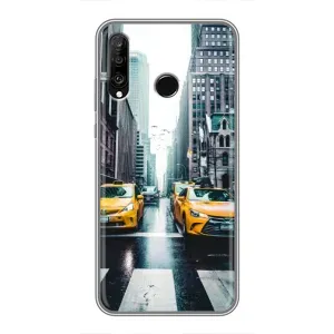 Силиконовый бампер (Работники) на Huawei P30 Lite (Такси)