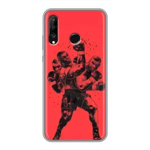 Чехлы с принтом Спортивная тематика для Huawei P30 Lite (Тайсон Бокс)