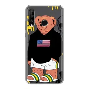 Чехлы Мишка Тедди для Хуавей П30 Лайт (Teddy USA)