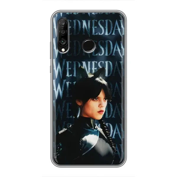 Чехол с рисунком «Уэнздей с ушками» для Huawei P30 Lite / Nova 4e Чехол с рисунком «Уэнздей с ушками» для Huawei P30 Lite / Nova 4e