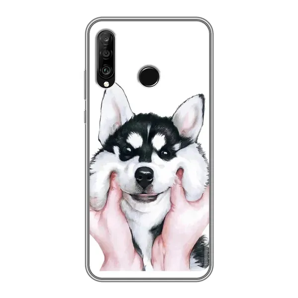 Чохол з малюнком «Собака Хаскі» для Huawei P30 Lite / Nova 4e Чохол з малюнком «Собака Хаскі» для Huawei P30 Lite / Nova 4e