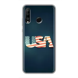 Чехол Флаг USA для Huawei P30 Lite (USA)