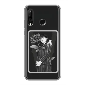 Чехлы с принтом Уэнсдей на Huawei P30 Lite (Венсдей картина)