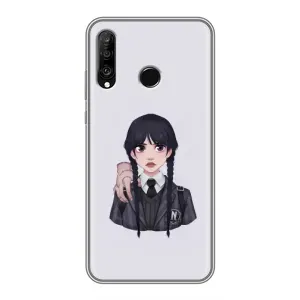 Чехлы с принтом Уэнсдей на Huawei P30 Lite (Вещь Венсдей)
