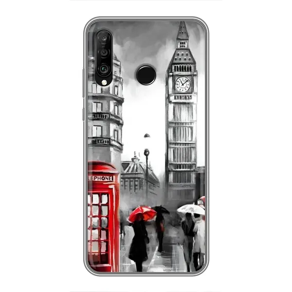 Чехол с рисунком «Вид на Биг Бен» для Huawei P30 Lite / Nova 4e Чехол с рисунком «Вид на Биг Бен» для Huawei P30 Lite / Nova 4e