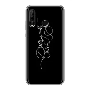 Силиконовые Чехлы Любимому человеку для Huawei P30 Lite (Влюбленная пара)