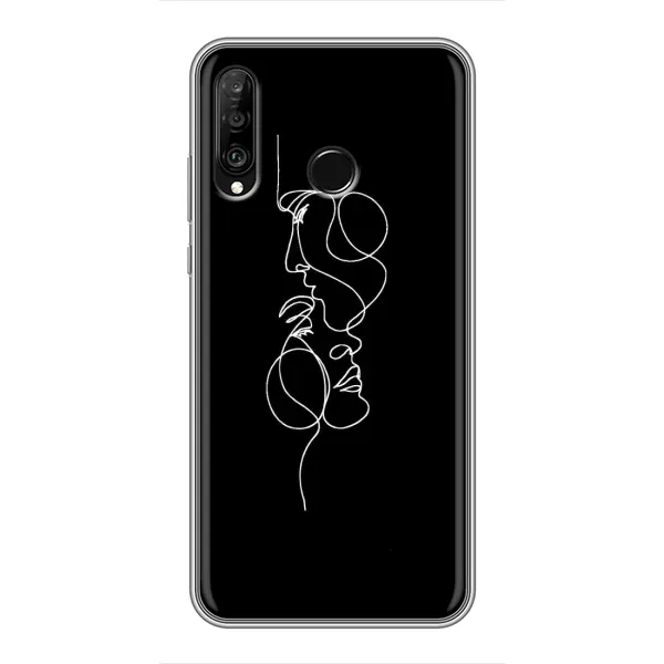 Чехол с рисунком «Влюбленная пара» для Huawei P30 Lite / Nova 4e Чехол с рисунком «Влюбленная пара» для Huawei P30 Lite / Nova 4e