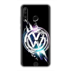 Чохол "Фольксваген" для Huawei P30 Lite (Volkswagen на чорному)