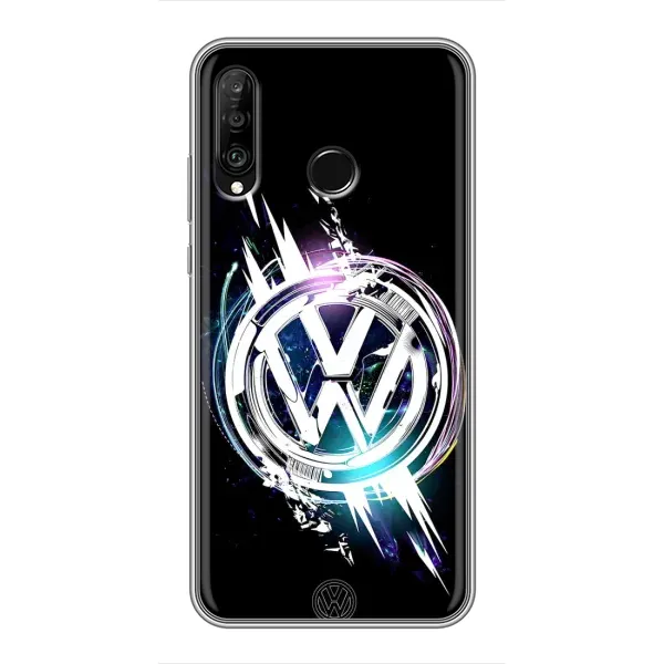 Чехол с рисунком «Volkswagen на черном» для Huawei P30 Lite / Nova 4e Чехол с рисунком «Volkswagen на черном» для Huawei P30 Lite / Nova 4e