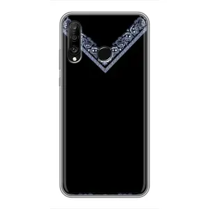 Силиконовый Чехол на Huawei P30 Lite (Воротник вышиванки)