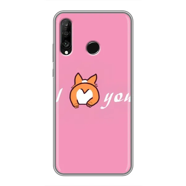 Чехол с рисунком «Я тебя люблю» для Huawei P30 Lite / Nova 4e Чехол с рисунком «Я тебя люблю» для Huawei P30 Lite / Nova 4e