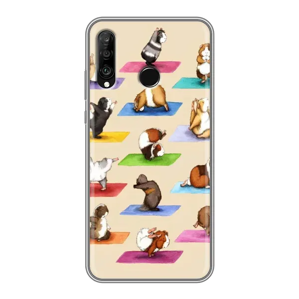 Чехол с рисунком «Ёга свинок» для Huawei P30 Lite / Nova 4e Чехол с рисунком «Ёга свинок» для Huawei P30 Lite / Nova 4e