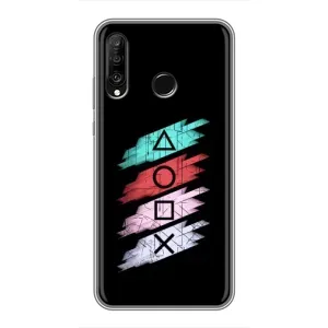 Чехол КИБЕРСПОРТ для Huawei P30 Lite (Значки Sony)