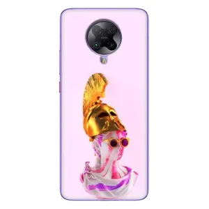 Чехол с Прикольным принтом на Xiaomi POCO F2 Pro (АРТ Статуя)